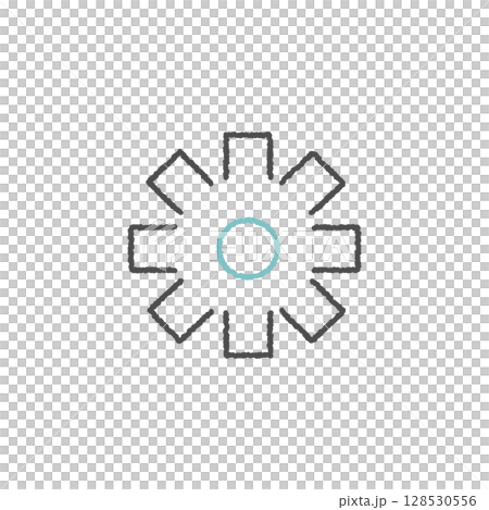 簡單的齒輪圖示 [僅限線路] 128530556