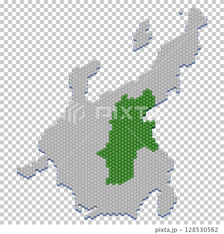 長野縣蜂窩結構地圖 128530562