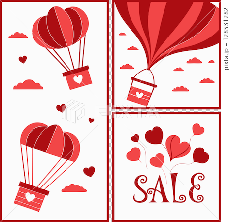 wedding invitation card with heart 128531282