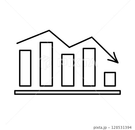 Financial chart, business graph 128531394