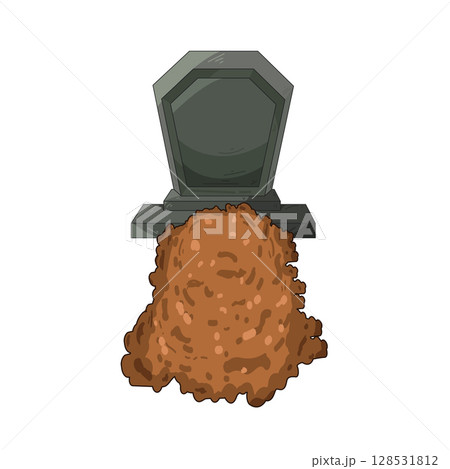 illustration of muslim grave 128531812