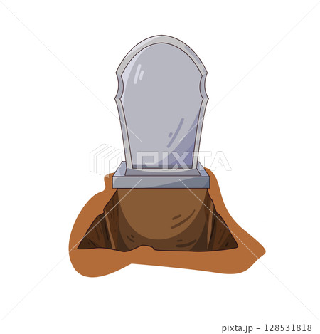 illustration of open grave illustration of open grave 128531818