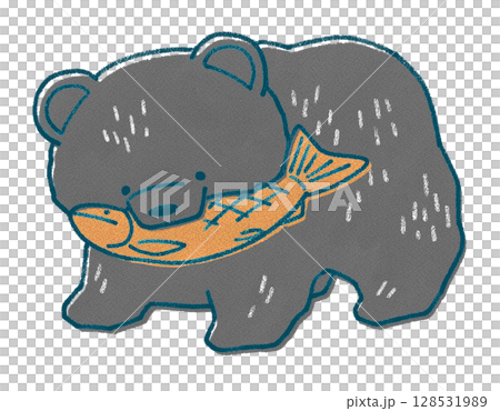 木彫りの熊 128531989