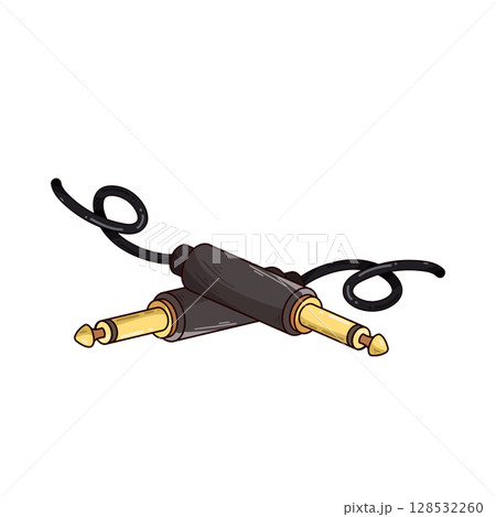 illustration of jack connector illustration of jack connector 128532260
