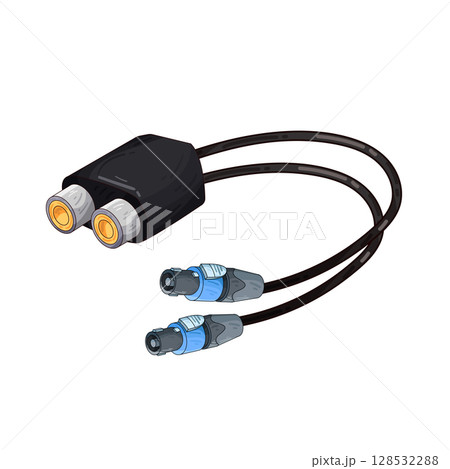 illustration of jack connector 128532288