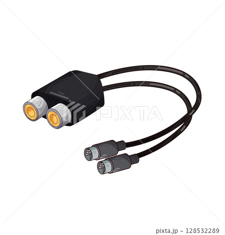 illustration of jack connector 128532289