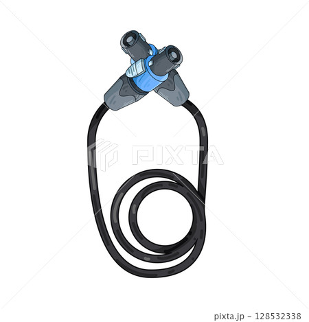 illustration of jack connector 128532338