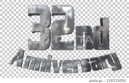 3DCG text "32nd Anniversary/32nd Anniversary Mark Sparkle" 3DCG text "32nd Anniversary/32nd Anniversary Mark Sparkle" 128533050