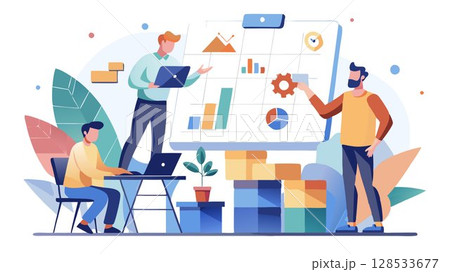 Break down large projects into smaller, manageable tasks, making them less overwhelming and easier to complete. 128533677