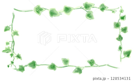 アイビーのイラストセット、ボタニカルナチュラル系。 アイビーのイラストセット、ボタニカルナチュラル系。 128534131