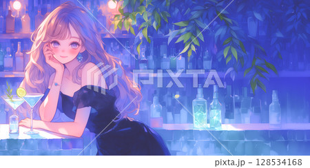 バーテンダーの女の子 バーテンダーの女の子 128534168