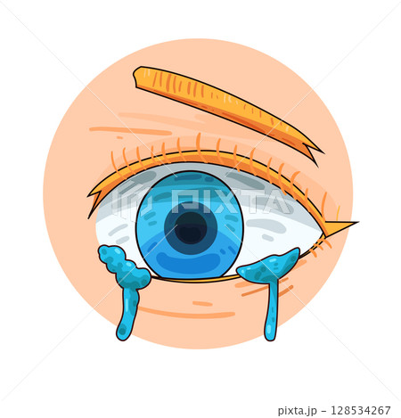 illustration of crying eyes illustration of crying eyes 128534267