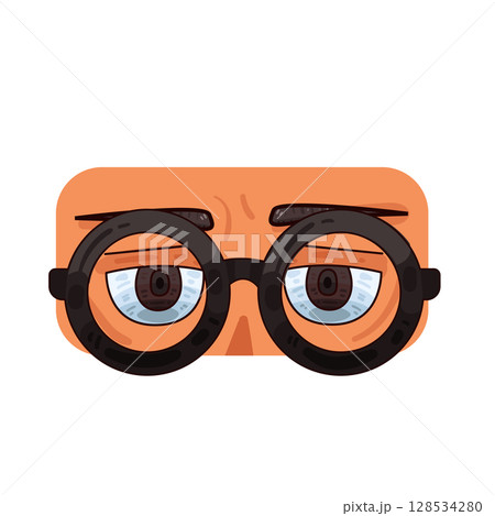 illustration of eye with glasses 128534280