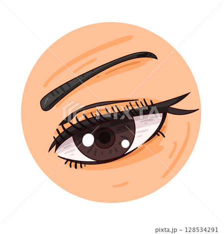 illustration of eyes illustration of eyes 128534291