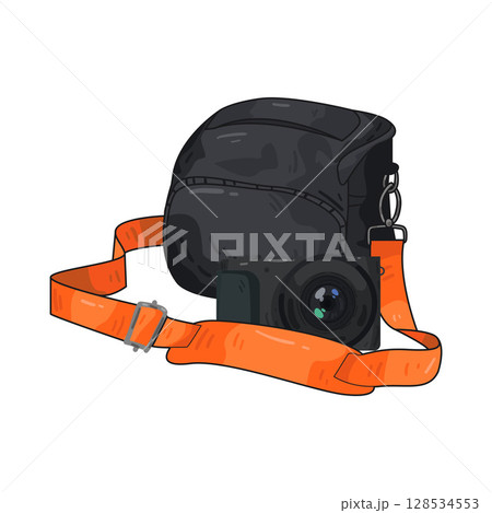 illustration of camera bag illustration of camera bag 128534553