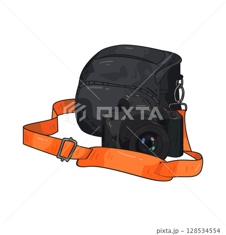 illustration of camera bag illustration of camera bag 128534554
