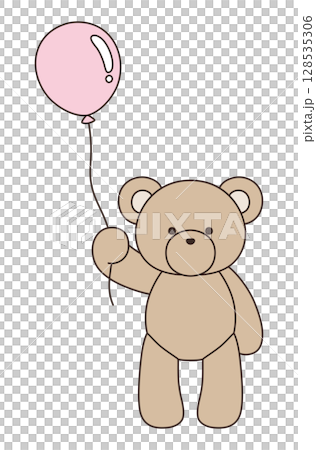 Vector illustration of a cute teddy bear. Bear, icon, balloon, teddy bear Vector illustration of a cute teddy bear. Bear, icon, balloon, teddy bear 128535306
