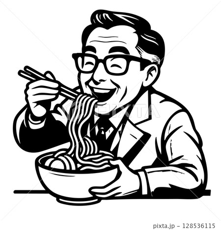 男性 男子 ヌードル 128536115