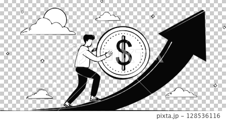 男性 男子 ドルマーク 128536116