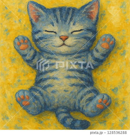 寝ている猫 128536288