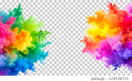 Abstract watercolor creates a bright and artistic background with colorful paint stains and grunge textures Abstract watercolor creates a bright and artistic background with colorful paint stains and grunge textures 128536721