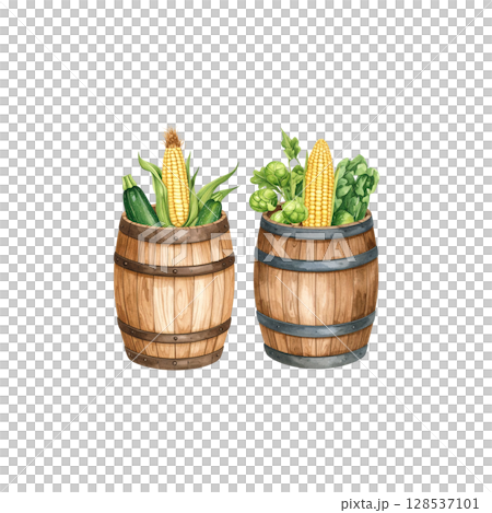 Colorful fresh vegetables from the market isolated on white background 128537101