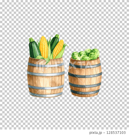 Colorful fresh vegetables from the market isolated on white background 128537103