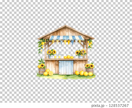 Colorful miniature shop isolated on white background Colorful miniature shop isolated on white background 128537267