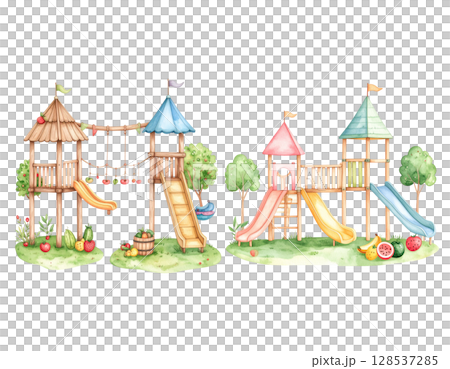 Cute little toy house with red roof isolated on white background Cute little toy house with red roof isolated on white background 128537285