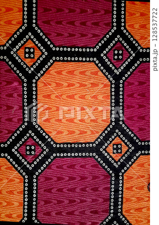 Colorful, Geometrical Woven fabric Colorful, Geometrical Woven fabric 128537722