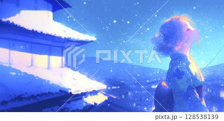 物思いにふける女の子 物思いにふける女の子 128538139