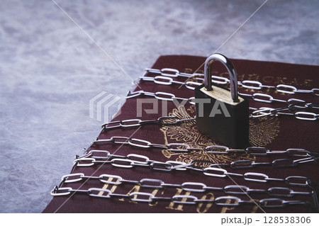 Ban for Russian citizens. Passport blocked. Closed borders. 128538306