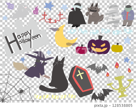 Halloween material set without main line 128538805