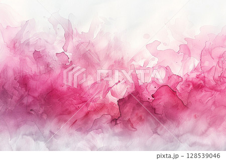 美しい水彩風ピンクのぼかし背景 128539046