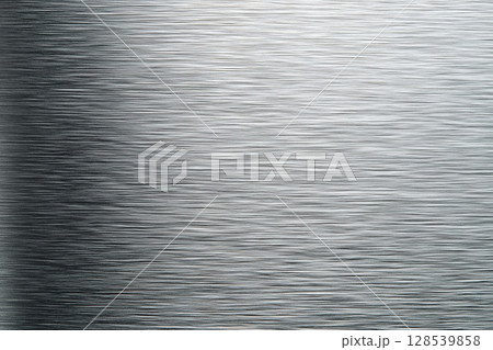 ヘアライン加工の金属表面テクスチャ|高級感と工業感を兼ね備えた背景素材 ヘアライン加工の金属表面テクスチャ|高級感と工業感を兼ね備えた背景素材 128539858