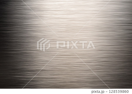 ヘアライン加工の金属表面テクスチャ|高級感と工業感を兼ね備えた背景素材 ヘアライン加工の金属表面テクスチャ|高級感と工業感を兼ね備えた背景素材 128539860
