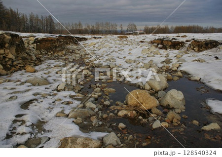 2016年8月30日大型台風本州を縦断し北海道十勝清水の田畑の爪跡 10週間後8 2016年8月30日大型台風本州を縦断し北海道十勝清水の田畑の爪跡 10週間後8 128540324