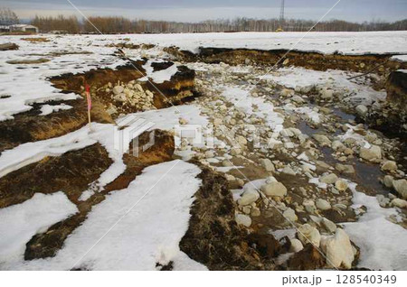 2016年8月30日大型台風本州を縦断し北海道十勝清水の田畑の爪跡 10週間後15 2016年8月30日大型台風本州を縦断し北海道十勝清水の田畑の爪跡 10週間後15 128540349