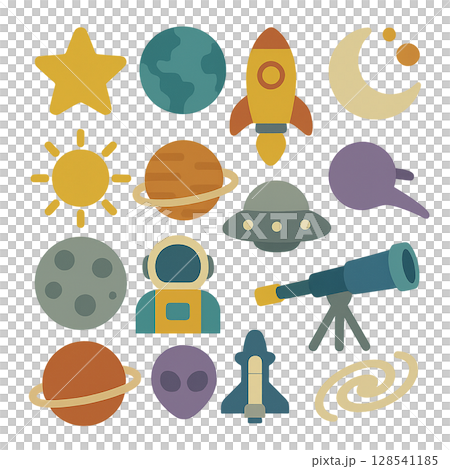 宇宙のイラストセット 128541185