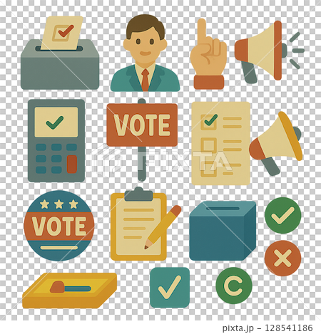 Election illustration set 128541186