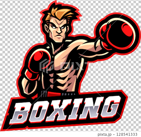 Boxing mascot design 128541333