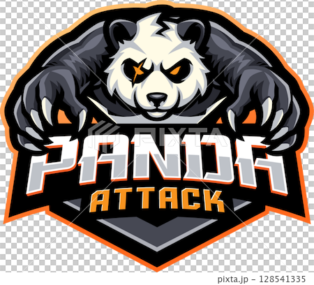 Panda attack mascot 128541335