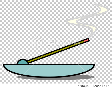 香りや匂いでリラックスできるお香のイラスト 香りや匂いでリラックスできるお香のイラスト 128541357