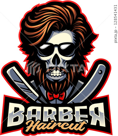 Barber haircut mascot 128541431