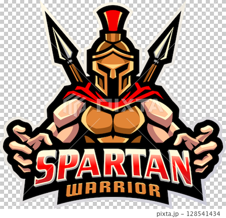 Spartan warrior mascot 128541434