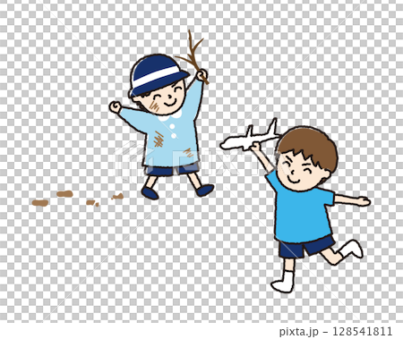 Illustration of a naughty boy Illustration of a naughty boy 128541811