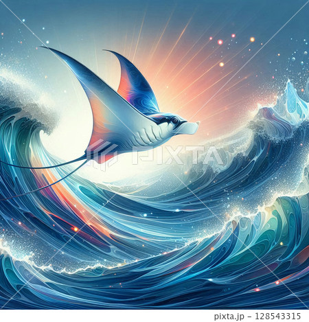 光と波のシンフォニー 128543315