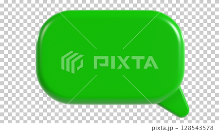 綠色的講話氣泡圖標 綠色的講話氣泡圖標 128543578