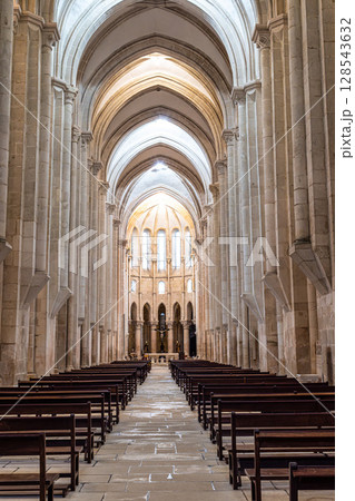 Interior of Alcobaca monaster 128543632
