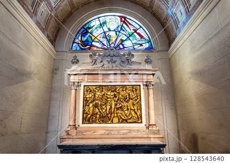Fatima, Portugal - Mar 10, 2025: Interior of Sanctuary of Fatima, Portugal. Basilica of Our Lady of the Rosary 128543640